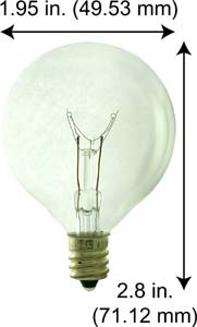 Incandescent Incandescent G16.5 25G16.5CL