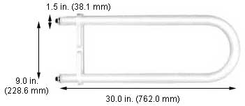 Fluorescent U-Bend Lamps U-Bend HO FTU9-60T12CW/HO