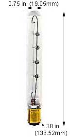 Incandescent Exit Sign Bulbs 25T6 1/2DC/CL