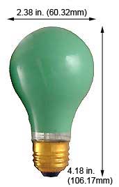 Incandescent Colored A Lamps 100A19/G