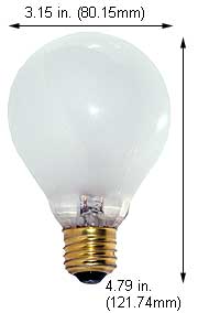Incandescent Incandescent P25 150P25/10 120V
