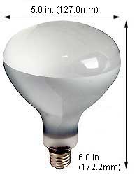 Incandescent Incandescent BR40 500R3FL/RS 130V ROUGH SERVCE