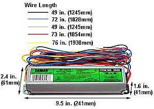 Ballasts Fluorescent Electronic Ballasts T12 EL240-120HF