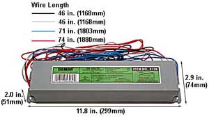Ballasts Fluorescent Electronic Ballasts T12 EL1110-120HF