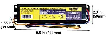 Ballasts Fluorescent Magnetic Ballasts T12 Med BiPin  -  T12 U-Bend 230-120SLHTCP 