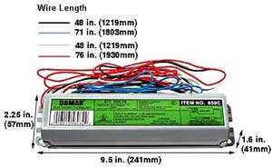 Ballasts Fluorescent Electronic Ballasts T12 EL175-277HF