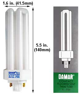 Fluorescent Compact Fluorescent Triple Twin Shape(4pin) CFM32W/GX24Q-3/830/SS TRIPLE