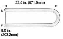 Fluorescent U-Bend Lamps T12 U6 BiPin FB40WW/U/6/RS