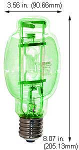 H.I.D. Metal Halide BT28 - ED28 M250U/GDX CLEAR GREEN