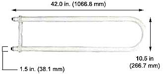 Fluorescent U-Bend Lamps U-Bend HO FTU9-84T12CW/HO
