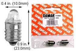 Incandescent Miniature GTL3 222    (Carded)