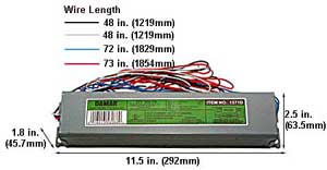 Ballasts Fluorescent Electronic Ballasts T12 EL275-277HF