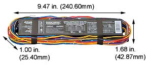 Ballasts Fluorescent Electronic Ballasts T8 QTP2X32T8/UNIV DIMMING