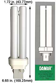 Fluorescent Compact Fluorescent Double Twin Shape(2pin) F28DTT/15MM/827/GX32D-3