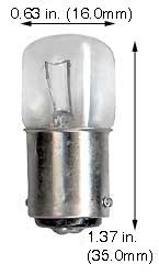 Incandescent Miniature T5 T1635B15S