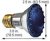 Incandescent Colored Reflector - Par 50PAR20QNFL/BLUE