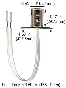 Sockets Miscellaneous Sockets DOUBLE CONTACT BASE W/6 IN LEADS