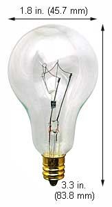 Incandescent Incandescent A15 60A15/E12/CL 