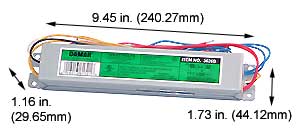Ballasts Fluorescent Electronic Ballasts T12 EL240-120/277HF 