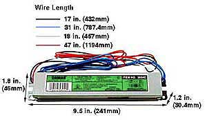 Ballasts Fluorescent Electronic Ballasts T8 EL332-120/277HF