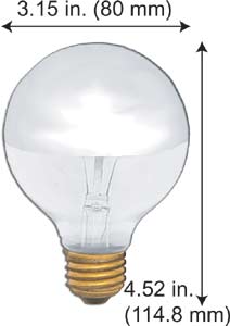 Incandescent Incandescent P25 150P25/2SB
