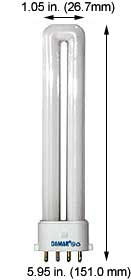 Fluorescent Compact Fluorescent Single Twin Tube F9TT/DS/E/827