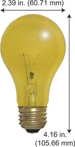 Incandescent Colored A Lamps 25A99TY