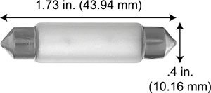 Incandescent Miniature Festoon 216-2FR