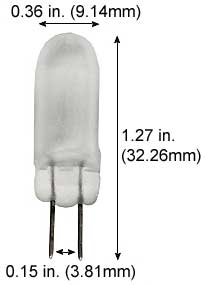 Miniature T3 X5T3/FR G4 BASE 12V XENON