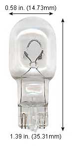 Incandescent Incandescent T5 921X  12V 18W T-5 XENON