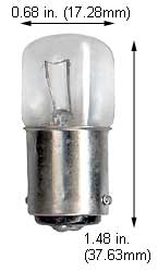 Incandescent Miniature T5 T1635B15E  5T5DC 24V