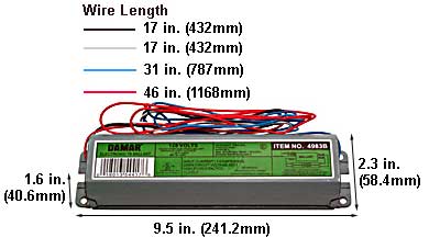 Ballasts Fluorescent Electronic Ballasts T8 259TP120I