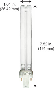 Fluorescent Compact Fluorescent Single Twin Tube GPX-13 GERMICIDAL   50-200PK