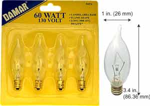Incandescent Incandescent CFC 60CFC 25MM