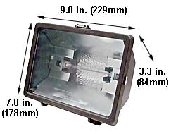 Fixtures High Pressure Sodium (H.P.S.)  Fixtures Side Light L70H 70W 120V. HPS Security Light