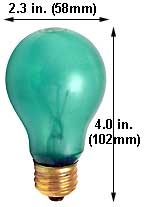Incandescent Colored A Lamps 60A19/TG 