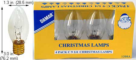Incandescent Christmas Bulbs - Strings C9 Bulbs 7C9C