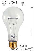 Incandescent Incandescent A21 150A2199CL