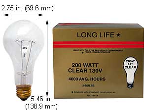 Incandescent Incandescent A23 200A2399CL