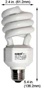 Fluorescent Compact Fluorescent Spiral Medium Screw H18SL/64K