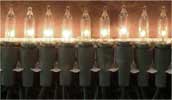 50-LITE Clear bulbs Green wire