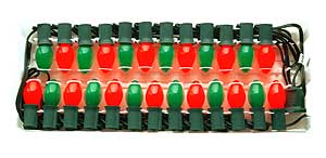 Incandescent Christmas Bulbs - Strings C7 Strings C7-25-RG-G-12