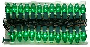 Incandescent Christmas Bulbs - Strings C9 Strings C9-25-TG-G-12