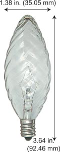 Incandescent Incandescent BCTwisted BC25CL TWISTED