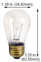 Incandescent Incandescent S14 10S14CL/SS SAFE-SHIELD