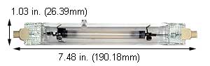 H.I.D. High Pressure Sodium (H.P.S.) Standard Double Ended (RX7s) LU250/T7/RX7S/ECO