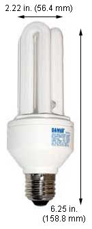 Fluorescent Compact Fluorescent Triple Twin Medium Screw EL20W/TBX/64K