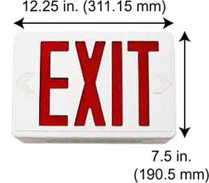 Specialty Emergency - Exit Fixtures Exit Fixtures XTEU2RWEM