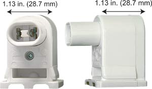 Fluorescent Fluorescent Sockets Recessed DC Sockets (HO - VHO) 1640-1 H.O. SOCKET (PLUNGER)