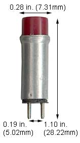 Miniature Cartridge - Panel Mount CML-029-1-RED 